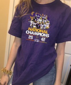 LSU National Championship 2020 Clemson 25 LSU 42 Shirt