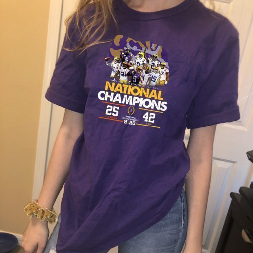 LSU National Championship 2020 Clemson 25 LSU 42 Shirt