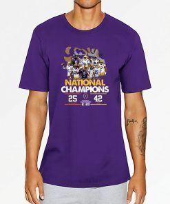 LSU National Championship 2020 Clemson 25 LSU 42 Shirt