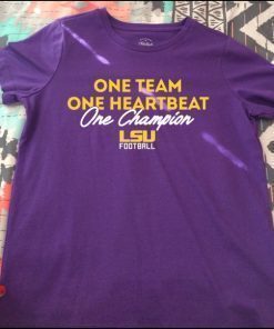 LSU One Team, One Heartbeat, One Champion Shirt