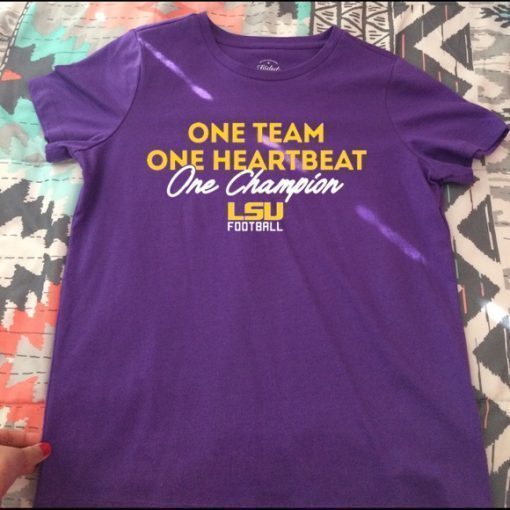 LSU One Team, One Heartbeat, One Champion Shirt