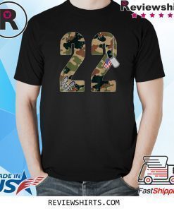 22 A Day Veteran Shirt 22 Too Many PTSD Awareness Veterans T-Shirt