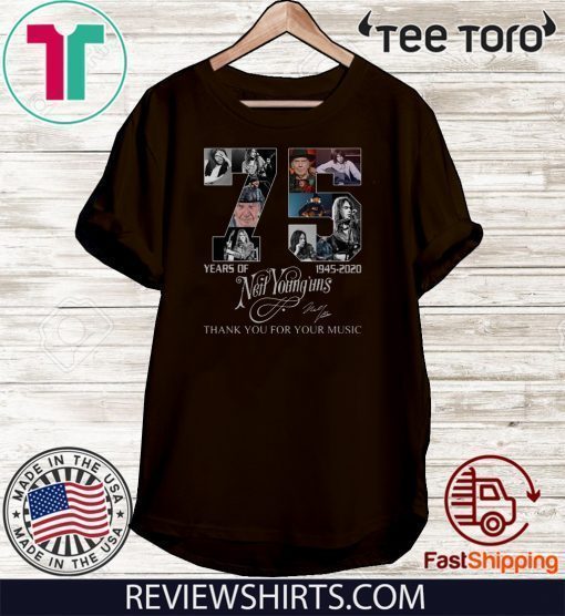 75 Years Of Neil Young’uns Thank You For The Memories 2020 T-Shirt