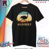 Allegedly Ostrich Retro Flightless Bird Lover Shirt