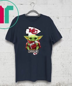 Baby Yoda Hug Super Bowl Champions Kansas City Chiefs Shirt