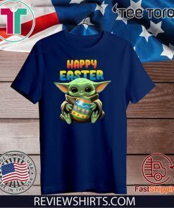 Baby Yoda hug Happy Easter Shirts