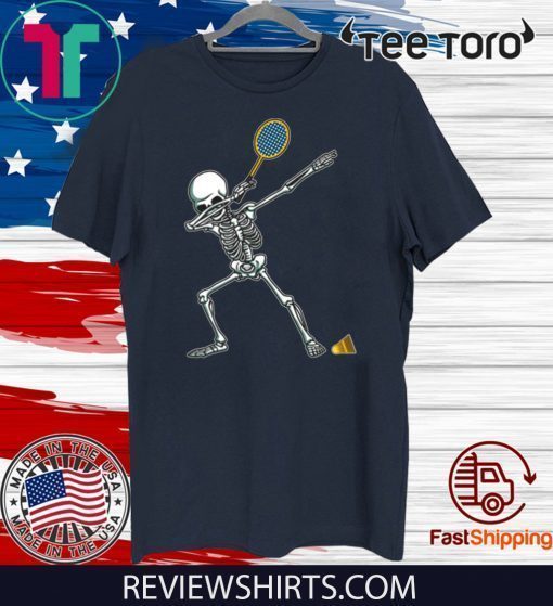 Badminton Dabbing Skeleton Dab Dance 2020 T-Shirt