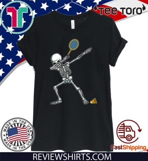 Badminton Dabbing Skeleton Dab Dance 2020 T-Shirt