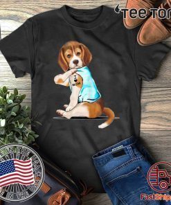 Beagle Tattoos I Love MOM Sitting Funny Gift Mother's Day Unisex T-Shirt