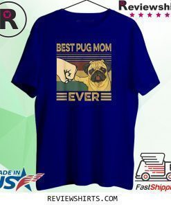 Best Pug Mom Ever Retro Vintage T-Shirt