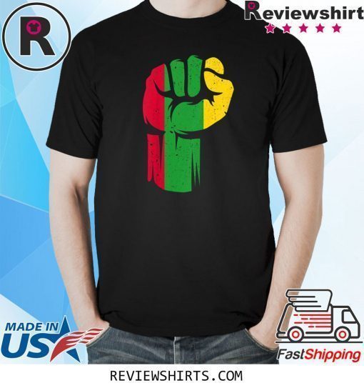 Black Fist Shirt African American Pride Black History Month T-Shirt