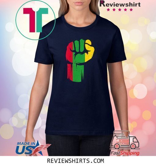 Black Fist Shirt African American Pride Black History Month T-Shirt