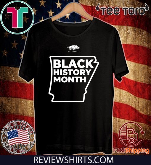 Black Month History Razorback Basketball T-Shirt