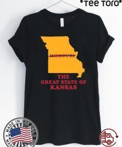 The Great State of Kansas Missouri Shirt
