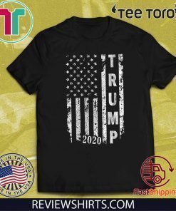 Donald Trump 2020 American Flag Political T-Shirt