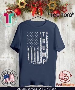 Donald Trump 2020 American Flag Political T-Shirt