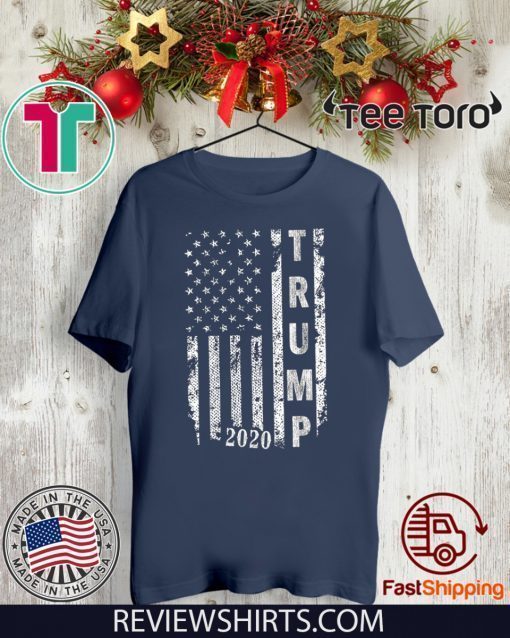 Donald Trump 2020 American Flag Political T-Shirt