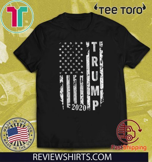 Donald Trump 2020 American Flag Political T-Shirt