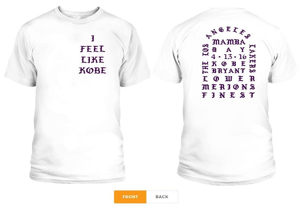 i feel like kobe kanye shirt