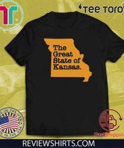 KANSAS CITY CHIEFS SHIRT - THE GREAT STATE OF KANSAS TEE SHIRT