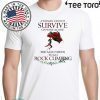 A Woman Cannot Survive On Wine Alone She Also Needs To Go Rock Climbing T-Shirt