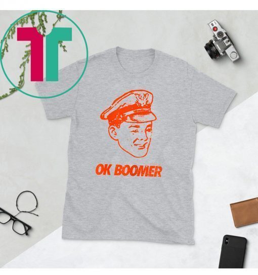 OK Boomer, Orange Grunge Police Funny Retro Vintage T-Shirt