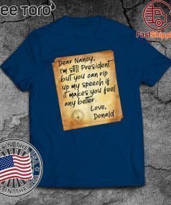 Political Humor Letter To Pelosi Shirt - President Donald Trump Acquitted T-Shirt