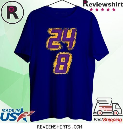 Rip Kobe Bryant Number 8 and 24 Shirt