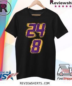 Rip Kobe Bryant Number 8 and 24 Shirt