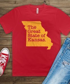 The Great State Of Kansas City Chiefs T-Shirts