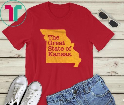 The Great State Of Kansas T-Shirt Kansas City Champion