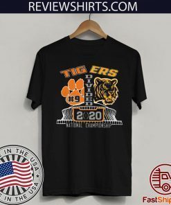 Tigers Divided T-Shirt - College Football Playoff National Championship between LSU and Clemson