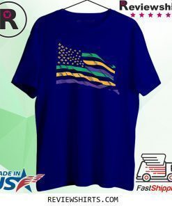 US Mardi Gras Flag Costume Shirt