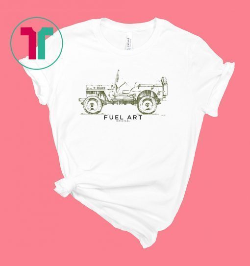 Willys 1941 MB Army WW2 Military 4x4 Vehicle Sketch T-Shirt