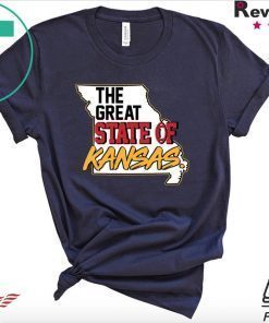 Your Corner Funny The Great State of Kansas American Football T-Shirt