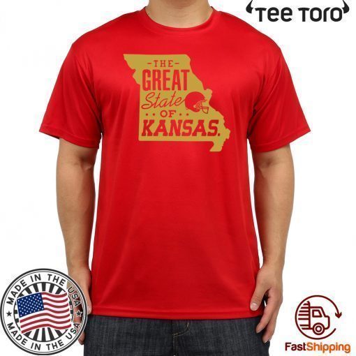the great state of kansas Kansas city football Shirt
