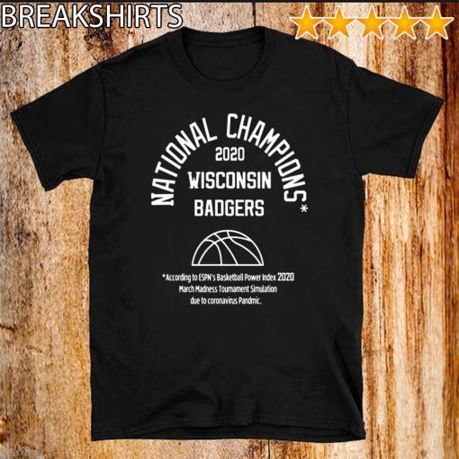 2020 NATIONAL CHAMPIONS OFFICIAL T-SHIRT – WISCONSIN BADGERS