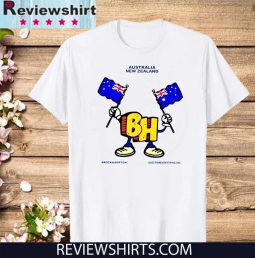 AUSTRALIA NEW ZEALAND BROCKHAMPTON QUESTIONEVERYTHING BH SHIRT