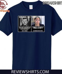 Alexandria Ocasio Cortez John F Kennedy Fun Liberal Democrat 2020 T-Shirt