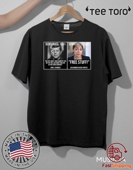 Alexandria Ocasio Cortez John F Kennedy Fun Liberal Democrat 2020 T-Shirt