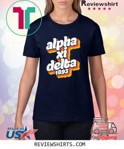 Alpha-Xi-Delta Sorority Retro Vintage Sisterhood Greek Shirt