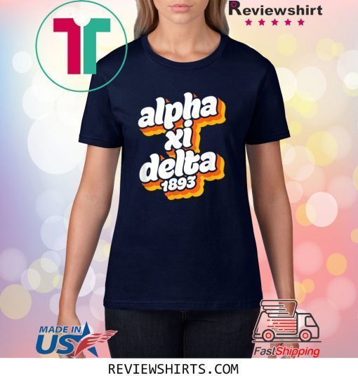 Alpha-Xi-Delta Sorority Retro Vintage Sisterhood Greek Shirt