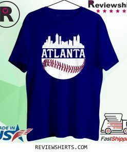 Atlanta Baseball Vintage ATL Skyline Brave Retro Shirt