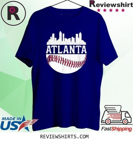 Atlanta Baseball Vintage ATL Skyline Brave Retro Shirt