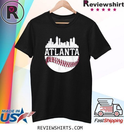 Atlanta Baseball Vintage ATL Skyline Brave Retro Shirt