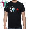 Baseball Masked With C19 Virus Run Away Funny Shirt