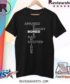 Bored Amused Angry Sad Excited Anxious Scared Ww Mood Shirt