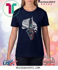 Rashida Tlaib Palestine Shemagh With Map Shirt