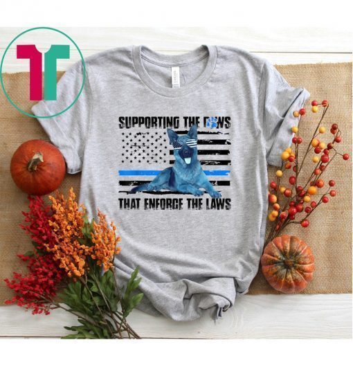 Supporting The Paws That Enforce The Laws Shirt