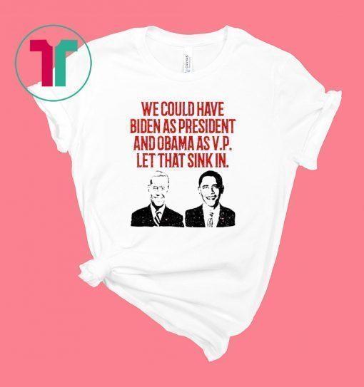 We could have Biden as President and Obama as VP Let that sink in T-Shirt